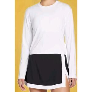 Prince fashion UV 50 top long sleeve Pure White Nwt XL A105 Excellent